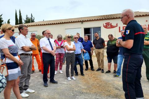 Présentation du dispositif orsec feux de foret 2022 dans l'Aude.
